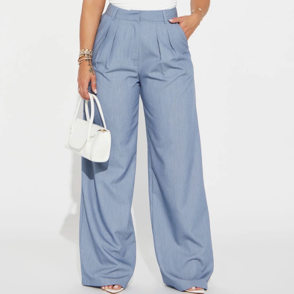 Fashion Nova Trouser Pant - Blue
